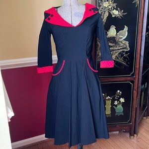 Small Black & Red Hell Bunny Rona Dress
